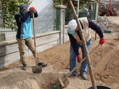 Fırat mahallesindeki yeni park yapımında sona yaklaşıldı