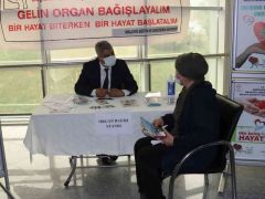 Eğitim ve Araştırma Hastanesi’nde organ bağışı standı kuruldu