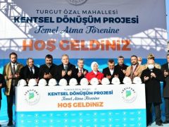 Yeşilyurt ’ta kentsel dönüşüm proje alanında temel atma töreni yaptı