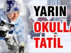 Malatya’da Okullara Kar Tatili