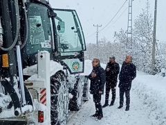 Başkan Kazgan karla mücadele çalışmalarını denetledi