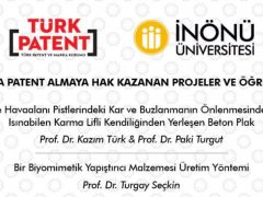 İnönü Üniversitesi’nde 2 proje patent aldı