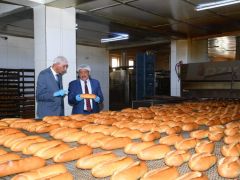 Başkan Gürkan MEĞSAŞ Ekmek Fabrikasında İncelemelerde Bulundu