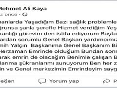 MHP Yeşilyurt İlçe Başkanı Kaya İstifa Etti