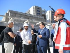 Başkan Gürkan YİMPAŞ Binasında İncelemelerde Bulundu