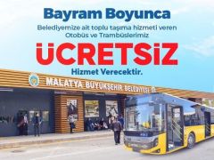 Malatya’da Bayram Boyunca Ulaşım Ücretsiz