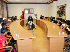 Başarılı Sporculardan Vali Şahin’e Ziyaret