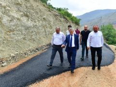 Baskan Çınar  Yol Çalışmalarını İnceledi