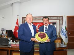 Dışişleri Bakanı Mevlüt Çavuşoğlu’ndan Başkan Gürkan’a Ziyaret