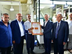 Yassı Kadayıf Tescil Belgesi Esnaflara Dağıtıldı