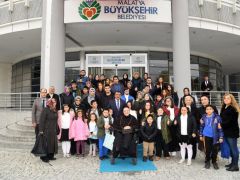 Otizmli ve DOWN Sendromlu Çocuklardan Başkan Gürkan’a Ziyaret
