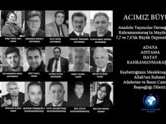 Anadolu Yayıncılar Derneğinden Deprem Kurbanı Gazeteciler İçin Taziye Mesajı