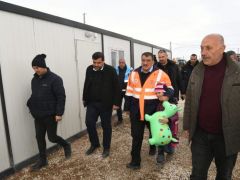 Başkan Gürkan’dan Doğanşehirli Depremzedelere Ziyaret