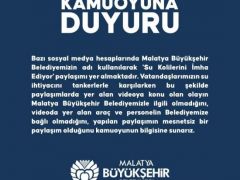Büyükşehir Belediyesi Su İmha Etti İddiasına Tepki Gösterdi