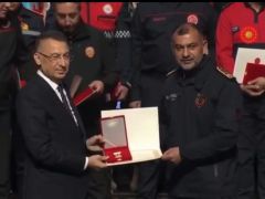 İtfaiye Daire Başkanı Katipoğlu’na Devlet Üstün Fedakârlık Madalyası