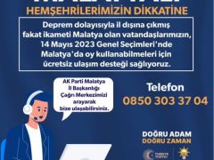 Ak Parti’den Seçmenlere Ücretsiz Ulaşım