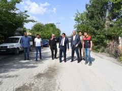 Başkan Gürkan Orduzu’da Yol Çalışmalarını İnceledi