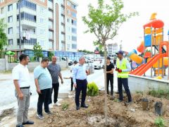 Başkan Çınar’dan Yapımı Devam Eden Parka Ziyaret