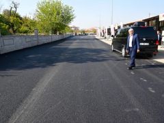 Konteyner Çarşıya Sıcak Asfalt Serildi