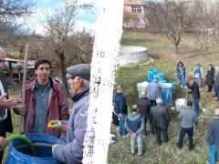 Hekimhanlı Çiftçilere Bordo Bulamacı Hazırlama Eğitimi Verildi