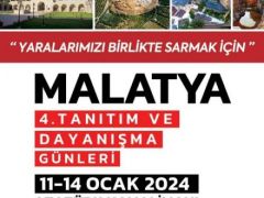 Malatya Tanıtım Günleri 11-14 Ocak’ta Atatürk Havalimanı’nda