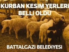 Battalgazi’de Kurban Kesim Yerleri Belirlendi