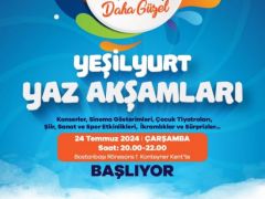 Yeşilyurt’ta Yaz Akşamları Programlarla Hareketleniyor