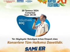 Oğuzhan Koç Bugün 26. Kayısı Festivalinde Sahne Alacak