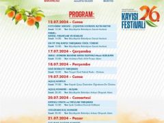 26. Malatya Kültür Sanat ve Kayısı Festivali Başlıyor