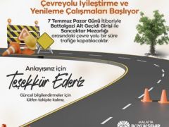 Çevreyolu’nda Yenileme Çalışmaları Başladı