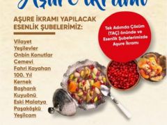 Esenlik 15 Bin Kişilik “Aşure İkramı” Gerçekleştirecek