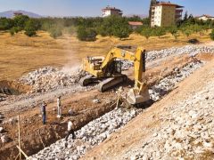 Kuzey Kuşak Yoluna İstinat Duvarı Yapılıyor