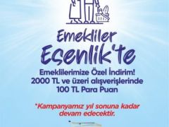 Esenlik Marketlerden Emeklilere Özel Kampanya