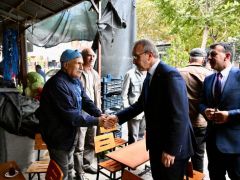 Vali Seddar Yavuz  Pütürge de Çarşı Ziyareti ve  Muhtarlar Toplantısı Yaptı