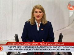 ÖLMEZTOPRAK TBMM GENEL KURULU’NDA KONUŞTU