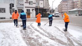 BATTALGAZİ BELEDİYESİ KARLA MÜCADELEDE SAHADA