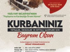 Yeşilyurt Belediyesi Yetim, Öksüz Ve İhtiyaç Sahipleri İçin ‘Kurban Bağış’ Hizmetini Başlattı