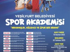 Yeşilyurt Belediyesinin ‘Ücretsiz’ Spor Akademisi Kayıtları Bu gün  Başlıyor!