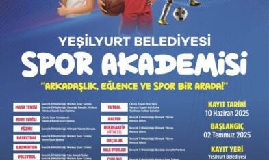 Yeşilyurt Belediyesinin ‘Ücretsiz’ Spor Akademisi Kayıtları Bu gün  Başlıyor!