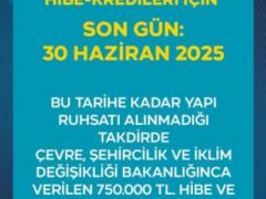 Yerinde Dönüşüm ve Hibe-Kredileri İçin Son Gün 30 Haziran 2025
