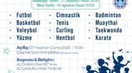 BATTALGAZİ’DE YAZ SPOR OKULLARI BAŞLIYOR