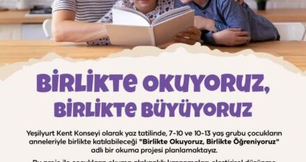 Yeşilyurt Kent Konseyi’nden ‘Anne-Çocuk Okuma Grupları’ Projesi