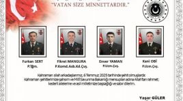 Malatyalı şehit sayısı 3’e yükseldi!
