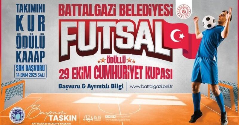 Battalgazi Belediyesi’nden 29 Ekim’e Özel Futsal Turnuvası