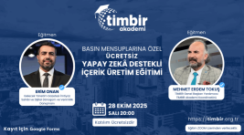TİMBİR Akademi’den Ücretsiz Yapay Zekâ İçerik Üretim Eğitimi – Birlik Haber Ajansı