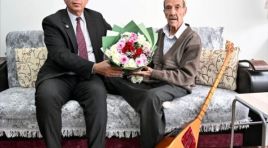 Başkan Geçit’ten Halk Ozanı Abuzer Aşkınses’e Vefa Ziyareti!