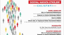 Malatya Kent Konseyi“Deprem Nedenli Göçün Sosyal Hayata Etkileri” Çalıştayı Düzenliyor