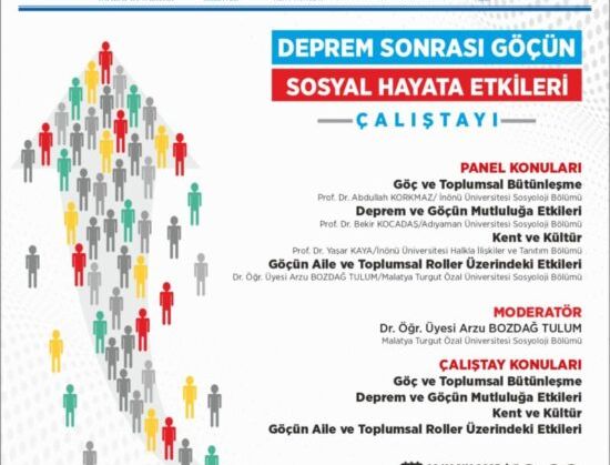 Malatya Kent Konseyi“Deprem Nedenli Göçün Sosyal Hayata Etkileri” Çalıştayı Düzenliyor
