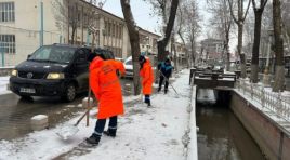 BATTALGAZİ’DE KARLA MÜCADELE ARALIKSIZ SÜRÜYOR