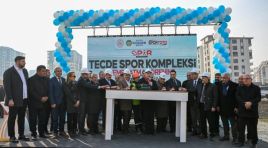 TECDE SPOR KOMPLEKSİ’NİN  TEMEL ATMA TÖRENİ YAPILDI